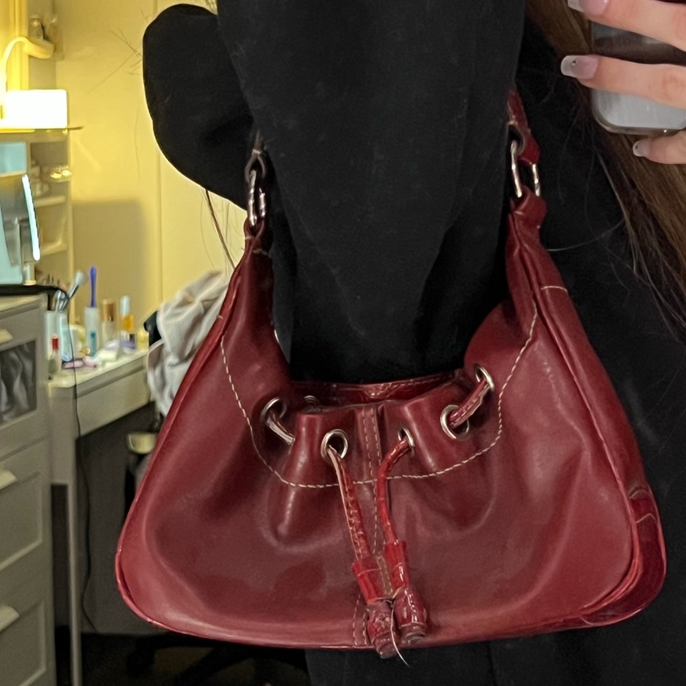 Red mini vintage shoulder bag